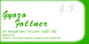 gyozo follner business card